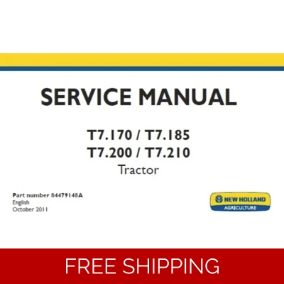 NEW HOLLAND T7.170, T7.185, T7.200, T7.210 TRACTORS SERVICE REPAIR MANUAL